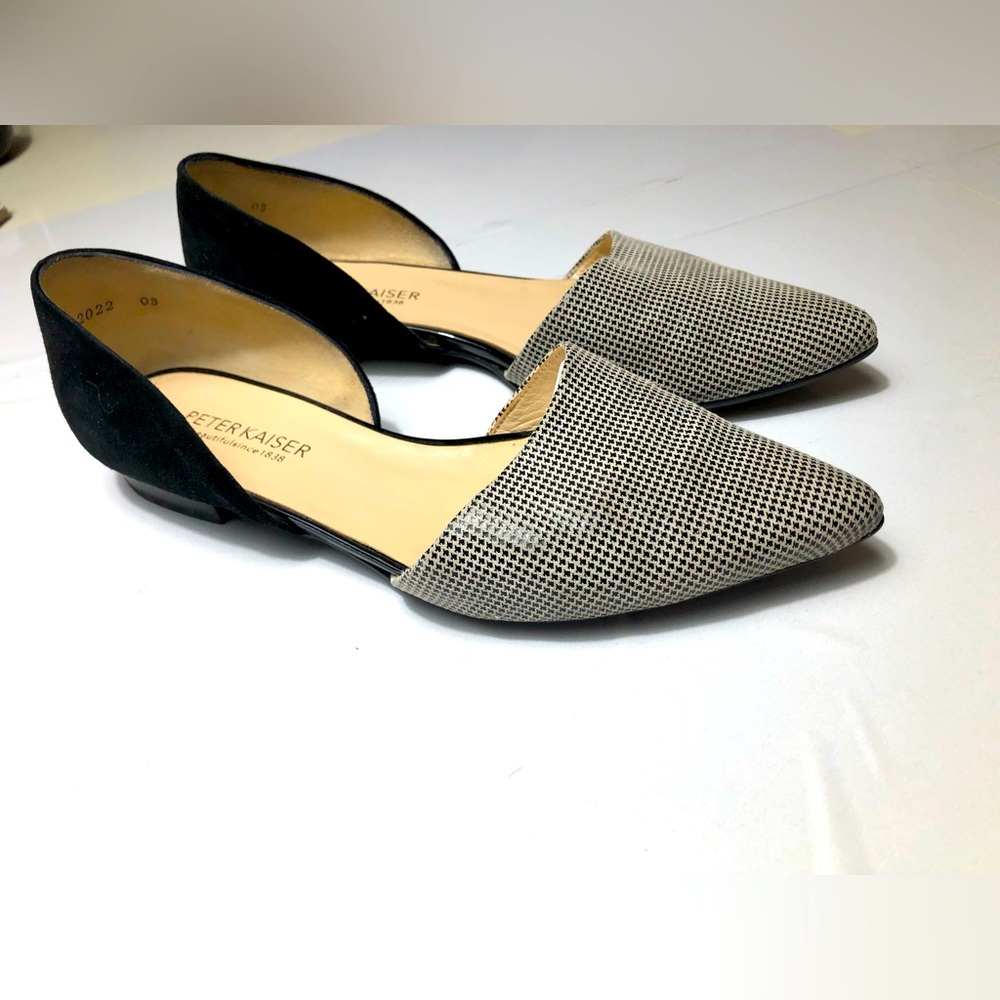 Peter Kaiser Black and Gray Flats